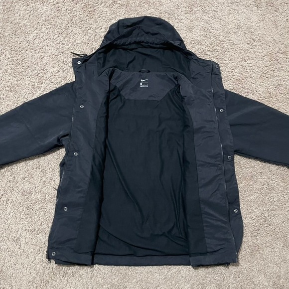 Nike x LeBron James Parka Jacket Mens Medium Black L23 Crown South Beach SAMPLE - Picture 6 of 14